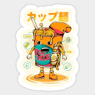 instan noodles Anatomy Sticker